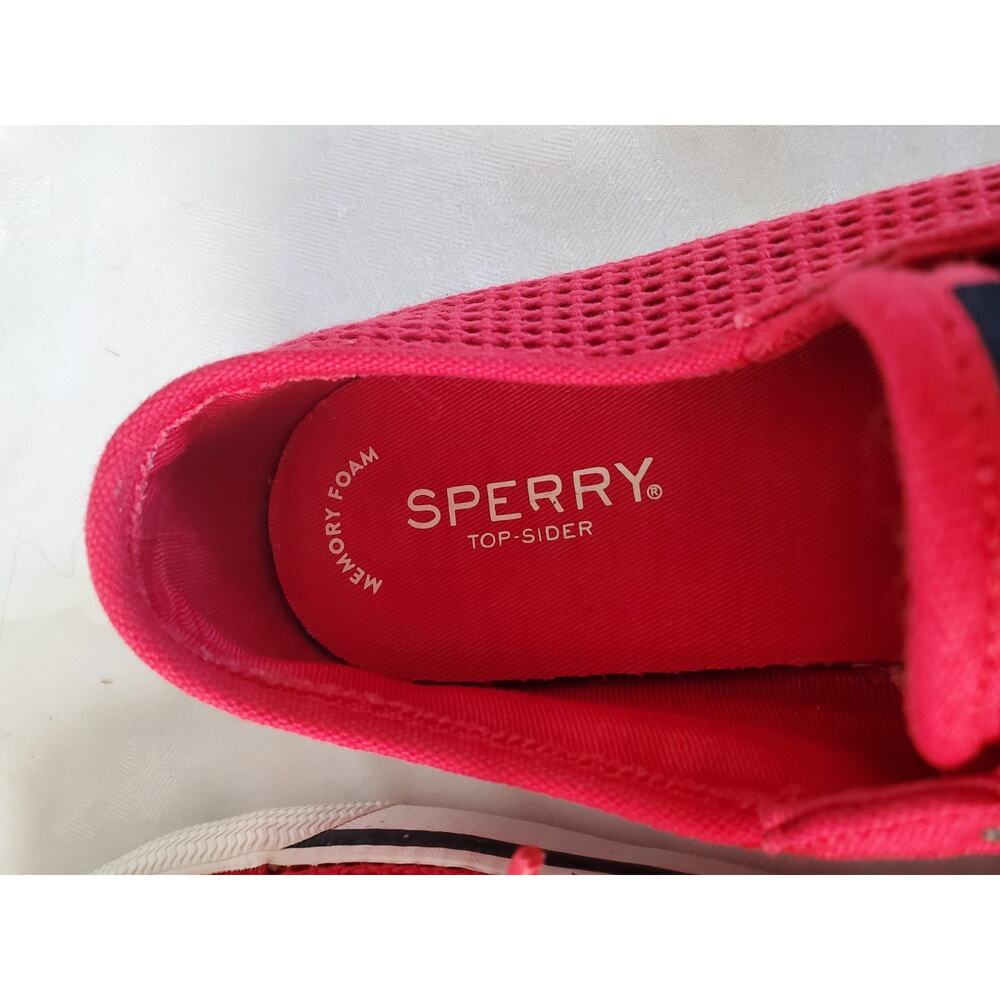 NIB Sperry Lounge LTT Mesh Red Slip On Sneaker 8.5M 39.5 - Picture 9 of 13